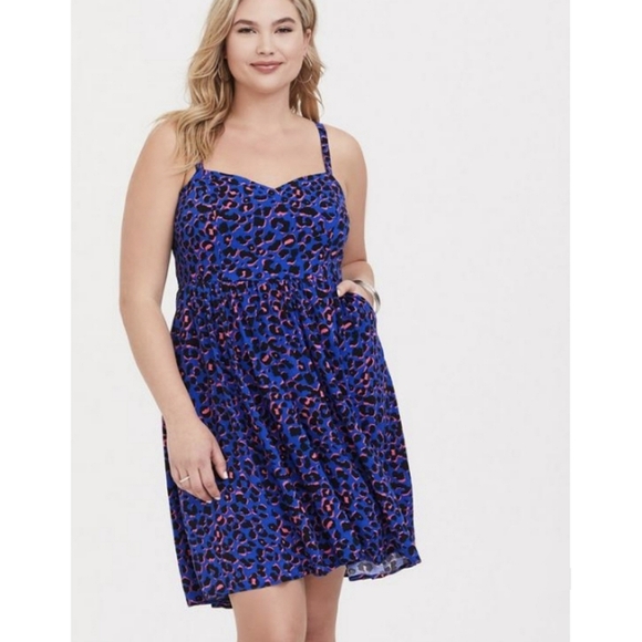 torrid Dresses & Skirts - Torrid Leopard High-Low Dress